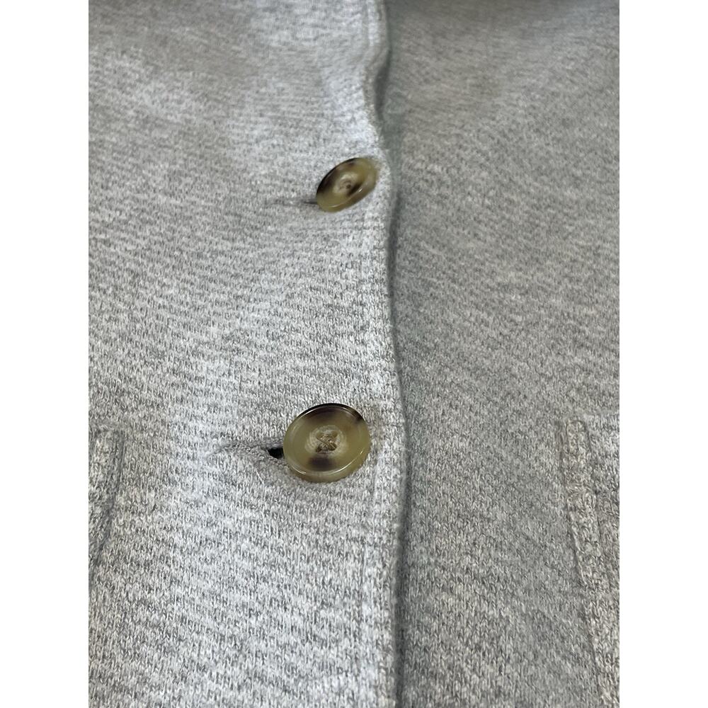 Faherty Inlet Women's Size Small Cotton Blend Knit Blazer Cardigan Jacket Gray - Picture 9 of 13